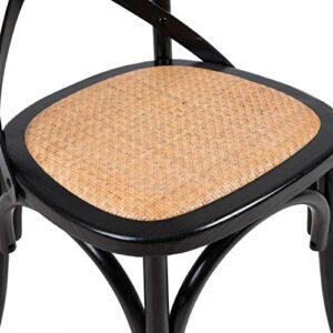 EdgeMod Cafton Crossback Chair in Black