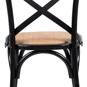 EdgeMod Cafton Crossback Chair in Black