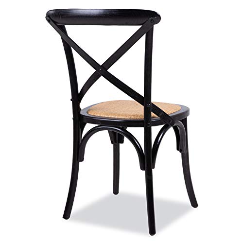 EdgeMod Cafton Crossback Chair in Black