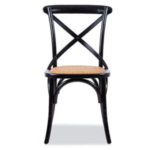EdgeMod Cafton Crossback Chair in Black