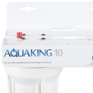 Aquaking 10 Single Cartridge Ice Machine Water Filtration System - 3 GPM - 25 Micron