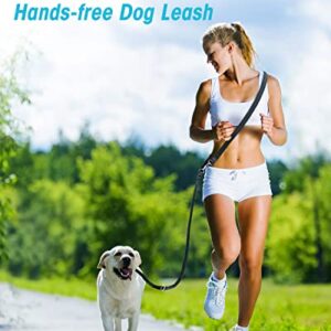 oneisall Hands Free Dog Leash,Multifunctional Dog Training Leads,8ft Nylon Double Leash for Puppy,Small & Large Dogs