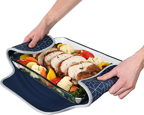 Arctic Zone Hot/Cold Insulated Food and Casserole Carrier, Large, Navy