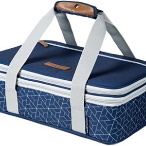 Arctic Zone Hot/Cold Insulated Food and Casserole Carrier, Large, Navy