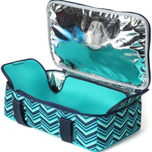 Arctic Zone Thermal Insulated Tote Hot/Cold Large Food Carrier, Teal