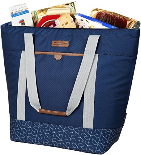 Arctic Zone 5-12140-14-0E Jumbo Thermal Insulated Tote Hot/Cold Food Carrier-Large, Navy