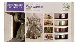 better homes and gardens full size wax warmer elephant starter set, includes 1 year subscription to better homes and gardens magazine