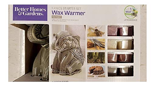 Better Homes and Gardens Full Size Wax Warmer Elephant Starter Set, Includes 1 Year Subscription to Better Homes and Gardens Magazine