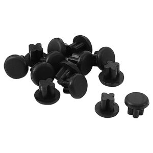 uxcell rubber dust plug, 3.5mm anti-dust headphone jack dust plug dust cap for mobile phone laptop desktop computer 15pcs black