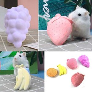 Hamiledyi Chinchilla Lava Block Calcium Stone Teeth Grinding for Hamster Bunny Rabbit Rats Mouse Squirrels Chew Toys