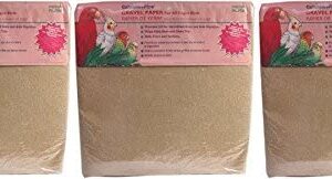 Penn Plax (3 Pack) Gravel Paper for Bird Cages, 11" x 17" (7 Sheets Per Pack / 21 Sheets Total)