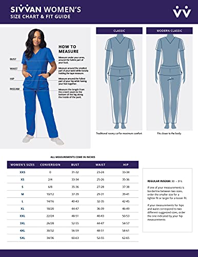 Sivvan Scrubs for Women - Mock Wrap & Cargo Pants Scrub Set - S8401 - Ceil Blue - XL