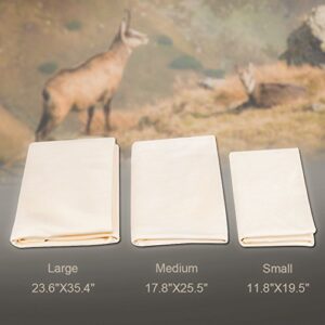 Natural Chamois Cloth for Car Drying Leather Drying Towel Natural Shammy Towel Real Leather Washing Cloth Cleaning Towel Car Wipes - 35'' x 23.6'' Chamois Car Wash Cloth Accessory