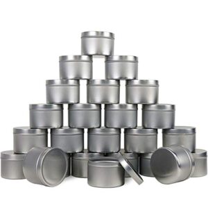 EricX Light Candle Tin 24 Piece, 8 oz, for Candle Making