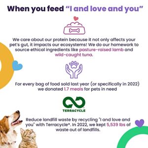 "I and love and you" Lovingly Simple Dry Cat Food, Salmon and Sweet Potato Recipe, Limited Ingredient Formula, Poultry Free, For Allergies and Healthy Skin, Grain Free, 3.4lb Bag