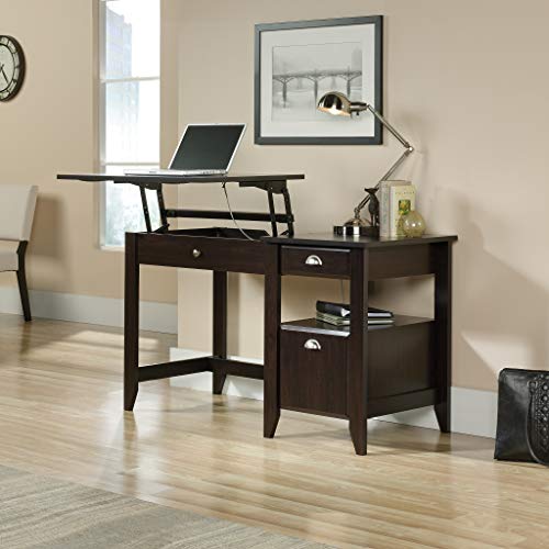 Sauder Shoal Creek Lift Top Desk, Jamocha Wood finish