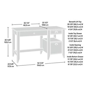 Sauder Shoal Creek Lift Top Desk, Jamocha Wood finish