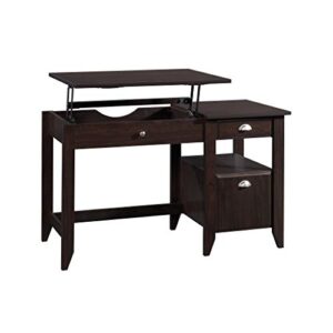 Sauder Shoal Creek Lift Top Desk, Jamocha Wood finish