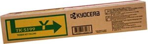 kyocera 1t02r4acs0 model tk-5199y yellow toner cartridge for use with kyocera taskalfa 307ci and cs-306ci a4 color multifunctional printers, up to 7000 pages yield at 5% average coverage