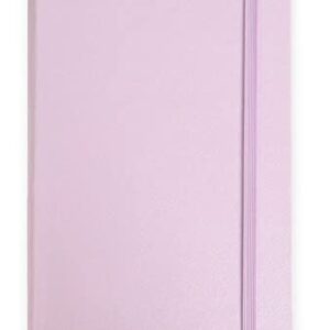 Minimalism Art, Premium Hard Cover Notebook Journal, Classic 5" x 8.3", 122 Numbered Pages, Gusseted Pocket, Ribbon Bookmark, Extra Thick Ink-Proof Paper 120gsm, San Francisco (Dotted, Pink)