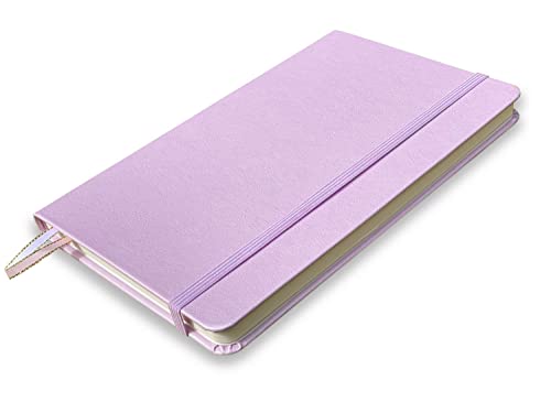 Minimalism Art, Premium Hard Cover Notebook Journal, Classic 5" x 8.3", 122 Numbered Pages, Gusseted Pocket, Ribbon Bookmark, Extra Thick Ink-Proof Paper 120gsm, San Francisco (Dotted, Pink)