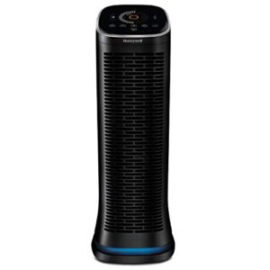 honeywell hfd360 air genius 6 air purifier with bluetooth, permanent, washable filter, large rooms (260 sq. ft.), black