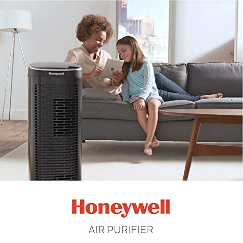 Honeywell HFD360 Air Genius 6 Air Purifier with Bluetooth, Permanent, Washable Filter, Large Rooms (260 sq. ft.), Black