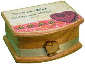 christian gifts handmade blessings box inspirational faith based promise scripture bilingual card box women gift cajitas de promesas regalos cristianos decoration box