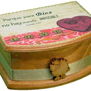 Christian Gifts Handmade Blessings Box Inspirational Faith Based Promise Scripture Bilingual Card Box Women Gift Cajitas de Promesas Regalos Cristianos Decoration Box