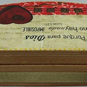 Christian Gifts Handmade Blessings Box Inspirational Faith Based Promise Scripture Bilingual Card Box Women Gift Cajitas de Promesas Regalos Cristianos Decoration Box