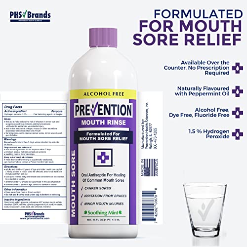 Prevention Mouth Sore Mouthwash | Alcohol Free | Canker Sore Treatment