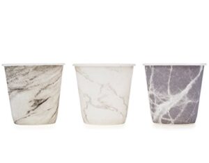 prince & spring paper bathroom cups, multicolor marble variety 3 oz x 600 ct