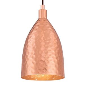 Westinghouse Lighting 6105400 One-Light Indoor Mini Pendant, Hammered Copper Finish, Bronze