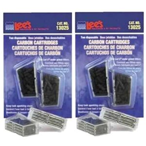 lee's carbon cartridge, disposable, 2-pack