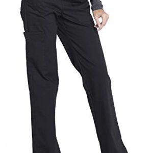 Scrubs for Women Workwear Professionals Stretch Drawstring Pant, Soft Stretch WW160, M, Black