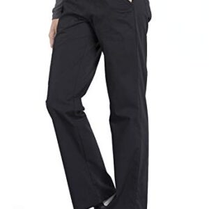 Scrubs for Women Workwear Professionals Stretch Drawstring Pant, Soft Stretch WW160, M, Black