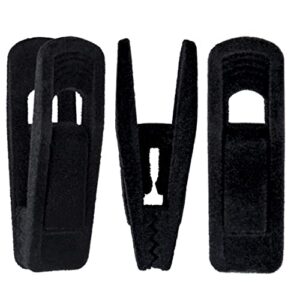 corodo hanger clips for velvet hangers, 20 pack velvet hangers clips, strong hanger clips perfect for pants hangers (black)
