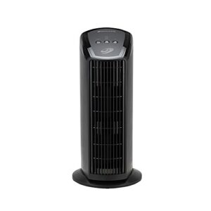 bionaire germ-reducing uv mini tower air purifier with permanent filter, black
