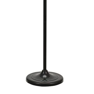 Catalina Lighting Medusa 5 Floor Lamp with Adjustable, Black Base with Colored Shades, 20744-000, 67.5"