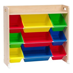 iris usa storage bin rack with shelf,3-tier,596354
