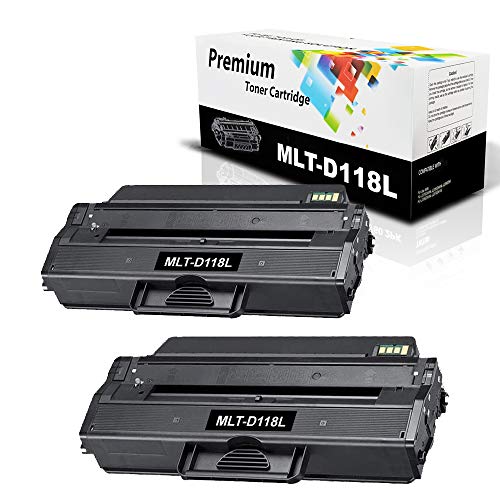 2PK D118L Toner Compatible MLT-D118L MLT D118L Toner Replacement for Samsung MLT-D118L D118L Toner Cartridge for use in Samsung M3015DW & M3065FW 2 Pack by FUTUNE