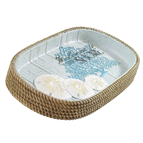 Avanti Linens - Vanity Tray, Countertop Organizer, Coastal Inspired Home Decor (Beachcomber Collection)