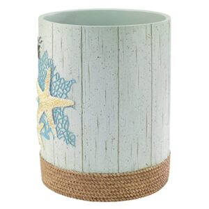 Avanti Linens - Wastebasket, Decorative Trash Can, Coastal Inspired Bathrom Decor (Beachcomber Collection)