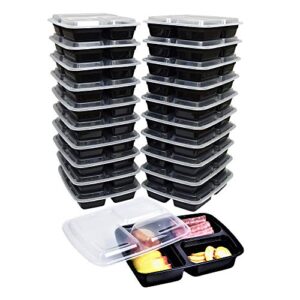 3 compartment meal prep containers with lids food storage bpa free pack of 10