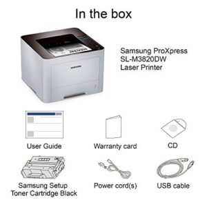 HP Samsung ProXpress M3820DW Wireless Monochrome Laser Printer with Mobile Connectivity, Duplex Printing, Print Security & Management Tools (SS372C)