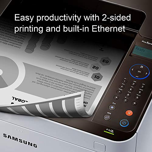 HP Samsung ProXpress M3820DW Wireless Monochrome Laser Printer with Mobile Connectivity, Duplex Printing, Print Security & Management Tools (SS372C)