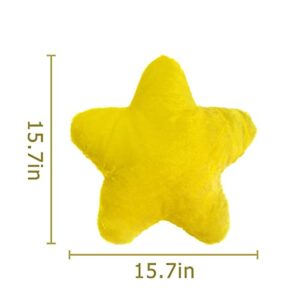 Jackcsale Star Shaped Plush Pillow Stuffed Cushion Decorative Throw Pillows, Yellow