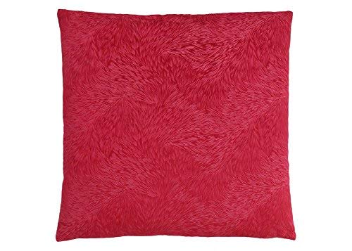 Monarch Specialties 9327, Set of 2, 18 X 18 Square, Insert Included, Decorative Throw, Accent, Sofa, Couch, Bedroom, Polyester, Hypoallergenic, Red Pillow 18"X 18" Feathered Velvet 2Pcs, 2 Count