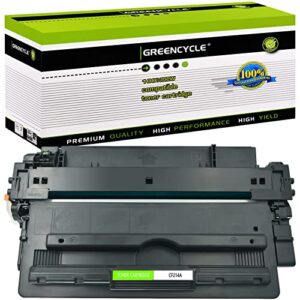 greencycle 14a cf214a black toner cartridge replacement compatible for laserjet enterprise 700 m712dn 700 m712xh 700 mfp m725f printer