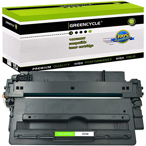 greencycle 14A CF214A Black Toner Cartridge Replacement Compatible for Laserjet Enterprise 700 M712dn 700 M712xh 700 MFP M725f Printer